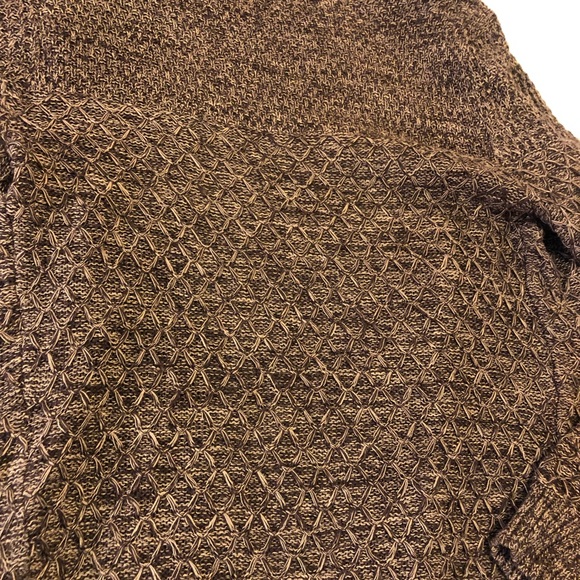 Quilt Pattern Marled Brown Cardigan - Picture 6 of 8